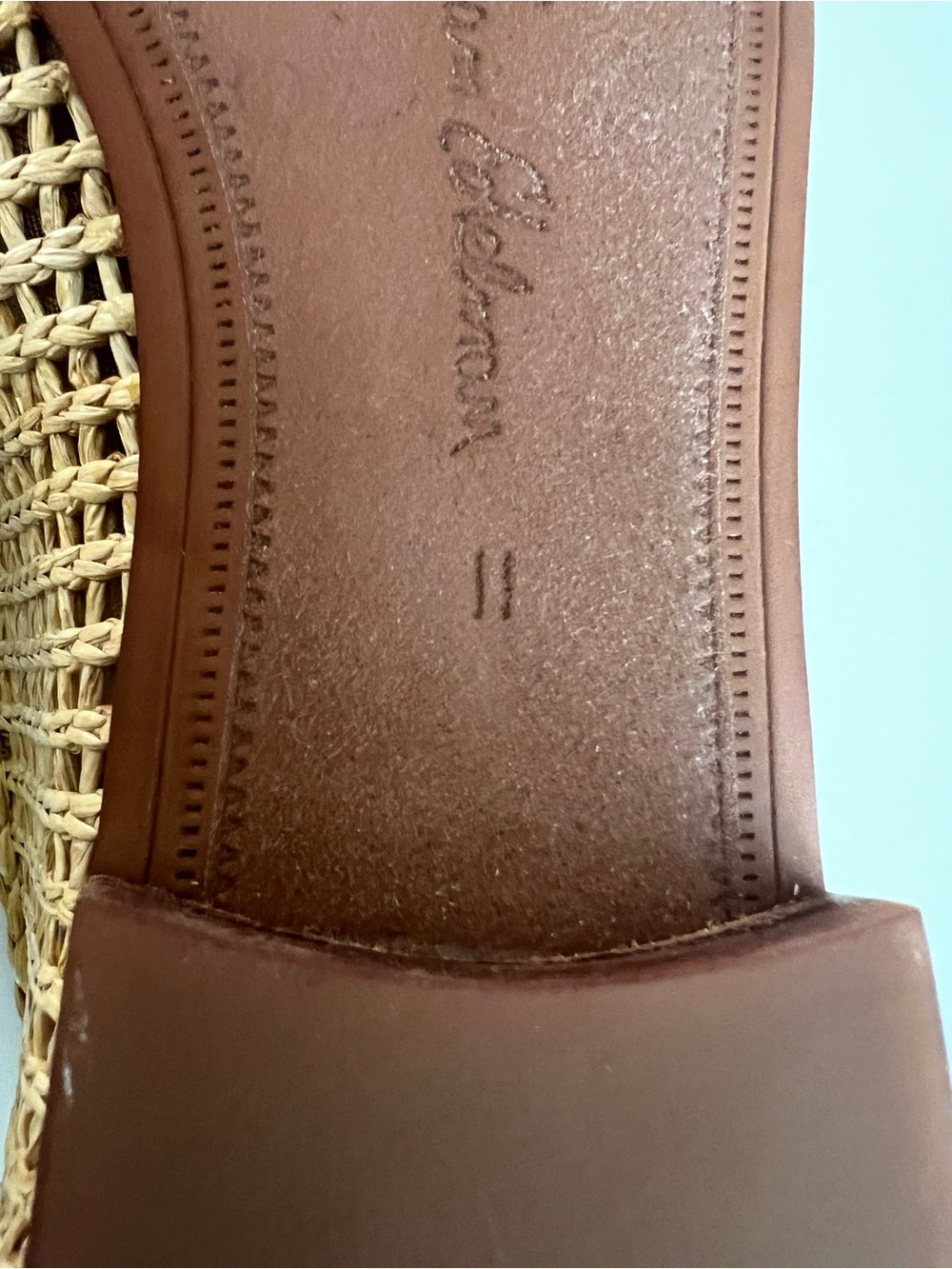 Sam Edelman Natural Raffia Floral Bit Loafers - Picture 8 of 8